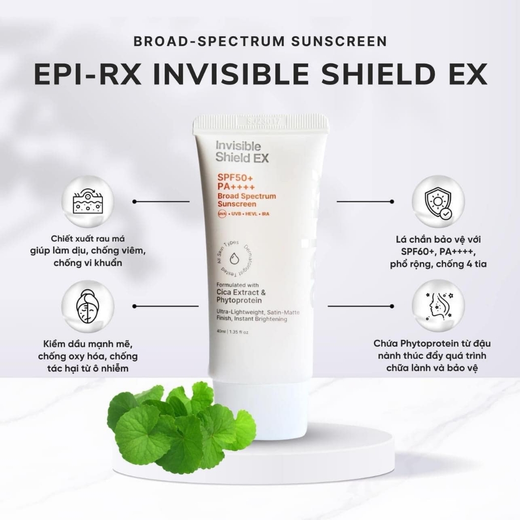 Kem Chống Nắng EPI-RX Invisible Shield Ex SPF50+