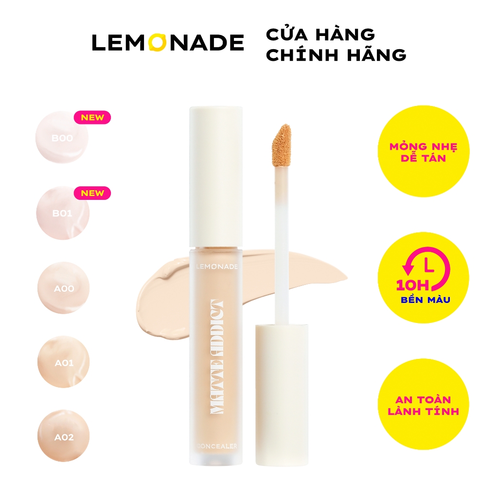 Kem che khuyết điểm Lemonade Matte Addict Concealer 3g