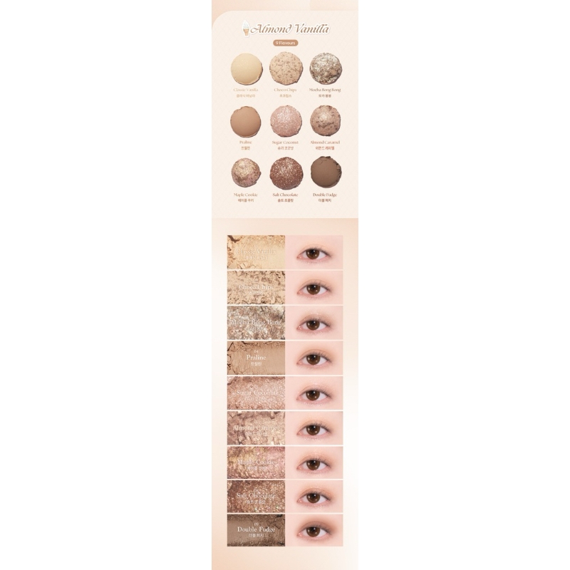 Bảng Phấn Mắt Dasique Shadow Ice Cream Palette 9 Color