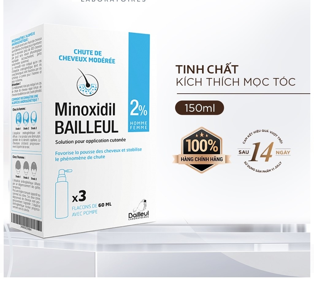 Xịt Mọc Tóc Minoxidil 2% Bailleul
