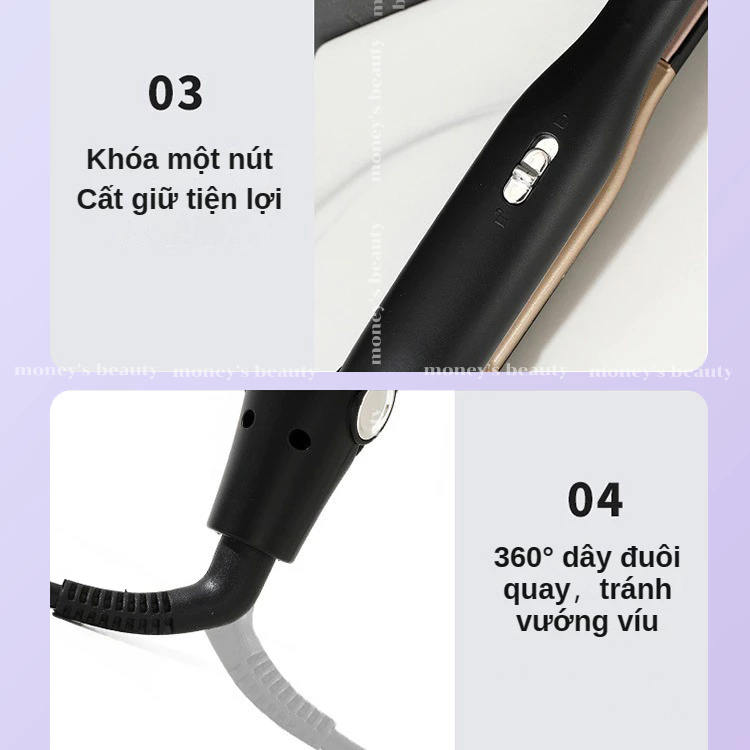 Máy Duỗi Tóc Nhỏ Nam Nữ Uốn Tóc Nam Tạo Kiểu Tóc Cho Nam 2 In1 Đa Năng S.NY 21 Man