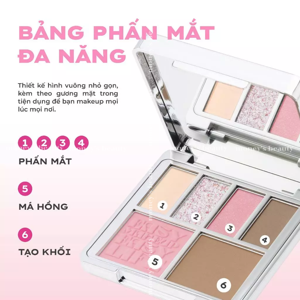 Bảng Phấn Mắt LEMONADE Aesthetic Multi-task Palette 10.8g