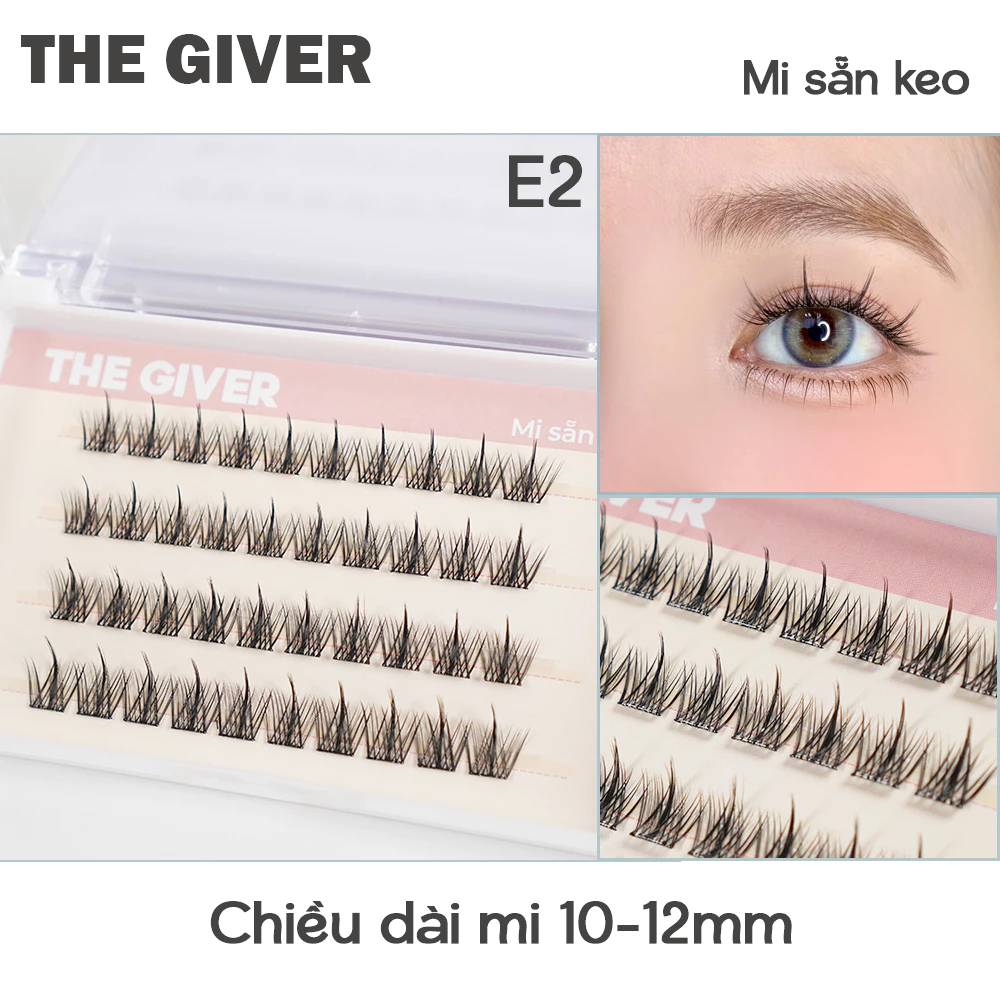 Lông Mi  Giả Tự Dính , Mi Chùm  The Giver (sẵn keo)