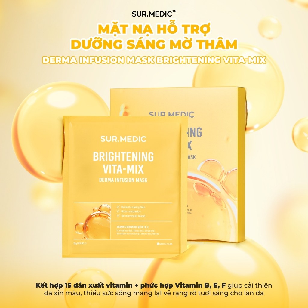 (1 Miếng) Mặt Nạ Sur.Medic Derma Infusion Mask 28g