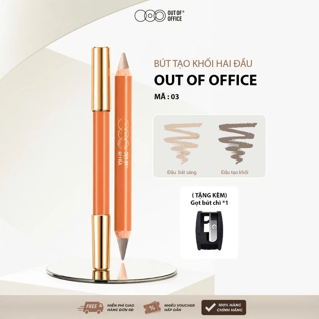 Bút Tạo Khối Và Bắt Sáng 2 Đầu Out Of Office Contour & Highlight Duo Pencil