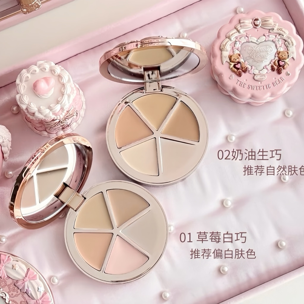 Bảng Che Khuyết Điểm  Flower Knows The Sweetie Bear Collection