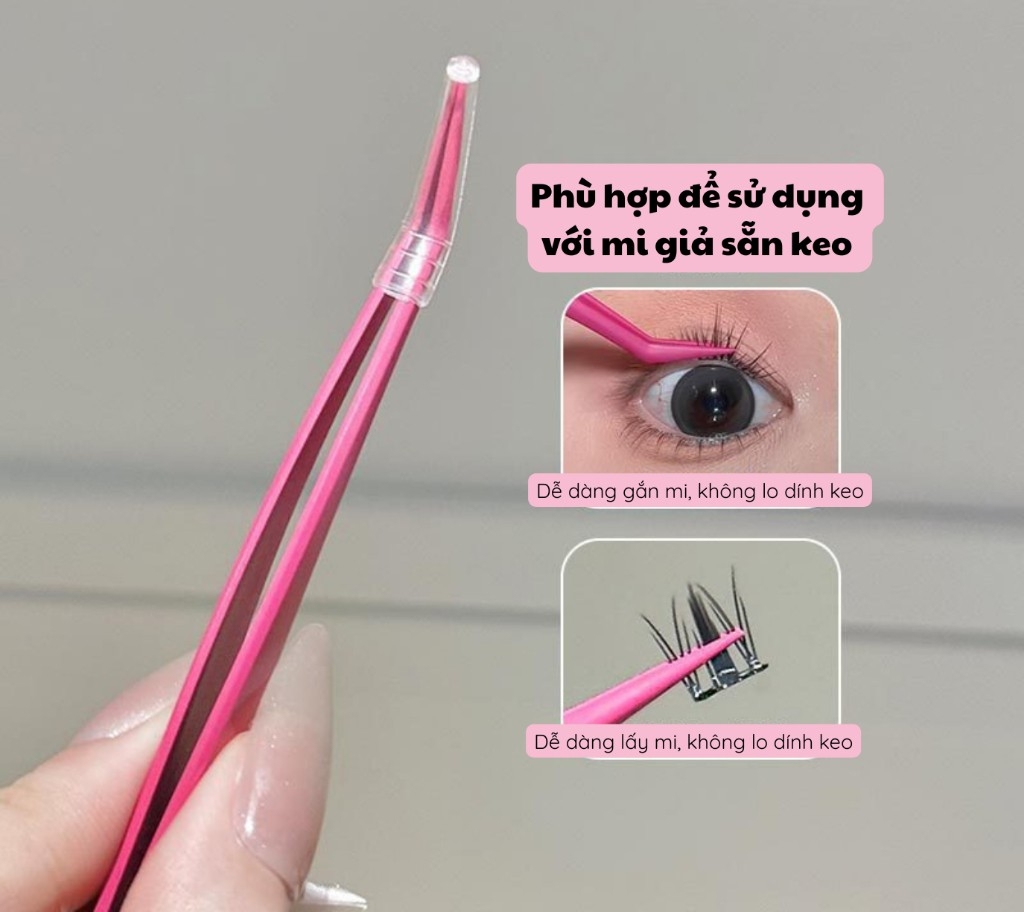 Nhíp Gắn Mi  Không Dính Keo