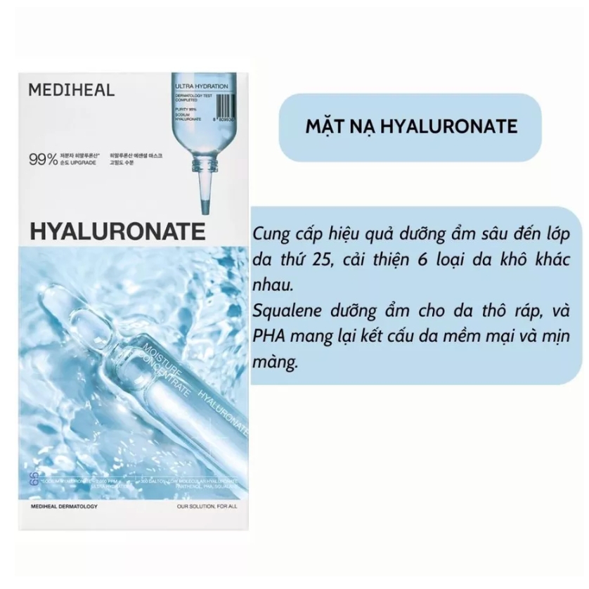 Mặt Nạ Dưỡng Ẩm Sâu, Chống Lão Hóa Mediheal Essential Mask 20ml (1 miếng)