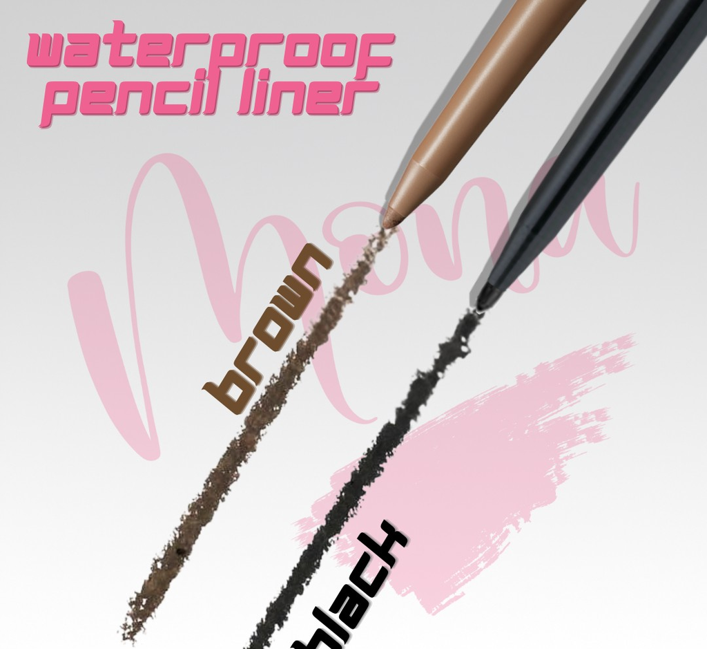 Bút Chì Kẻ Mắt Mona Waterproof Pencil Liner Mảnh, Lâu Trôi Chống Nước