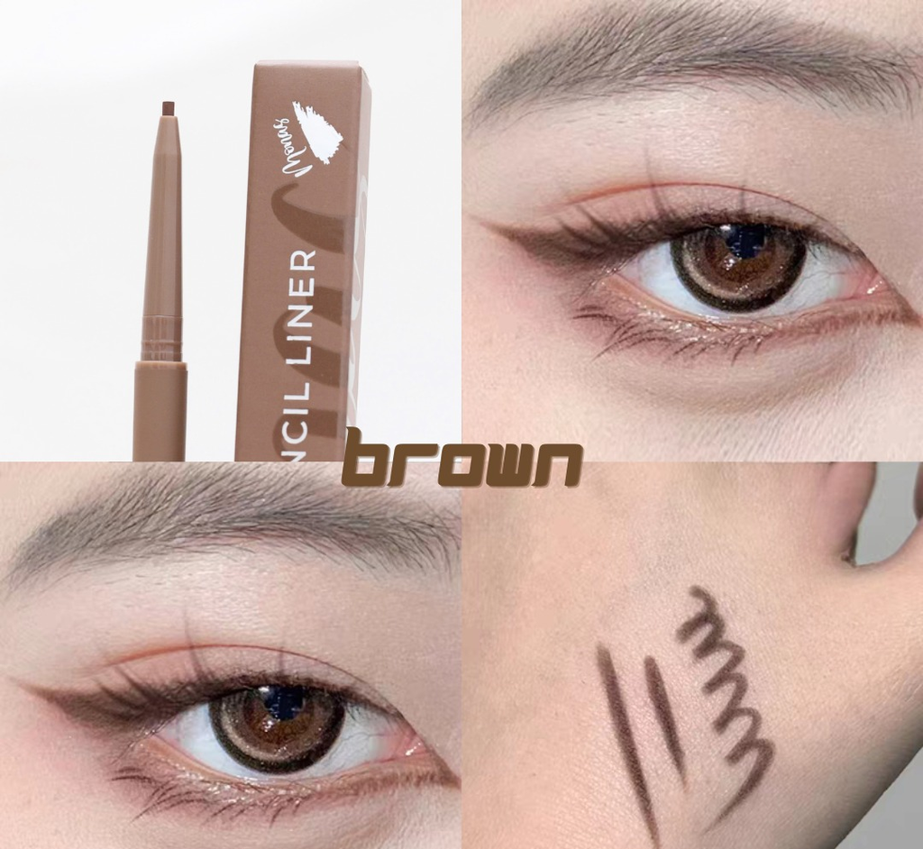 Bút Chì Kẻ Mắt Mona Waterproof Pencil Liner Mảnh, Lâu Trôi Chống Nước