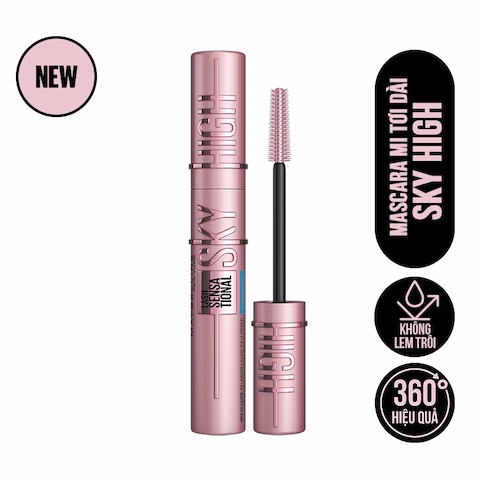 Chuốt Mi Mascara Không Lem Trôi Maybelline Lash Sensational Sky High Waterproof 6ml