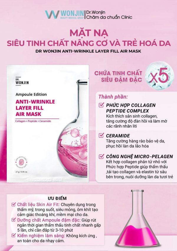 Mặt Nạ Wonjin  Ampoule Edition Air Mask