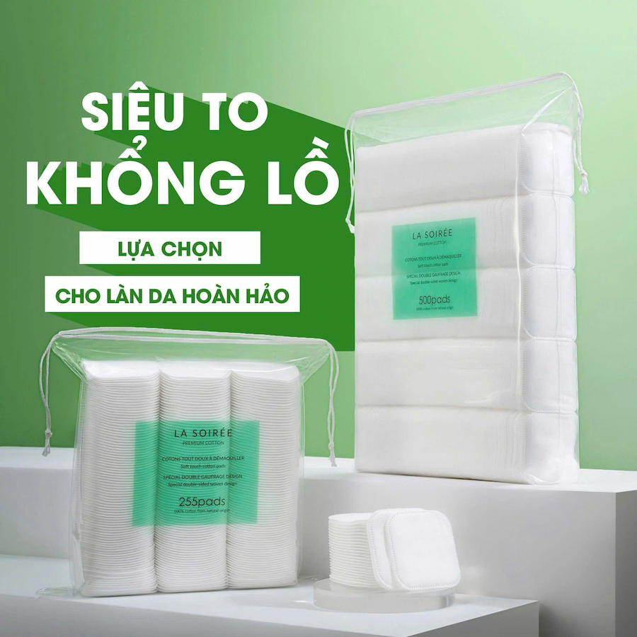Bông Tẩy Trang La Soirée Premium Cotton