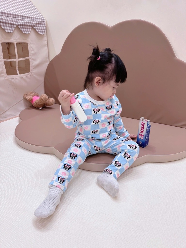 SET 2 BỘ DÀI MÈO NƠ HỒNG XANH BÉ GÁI SẴN