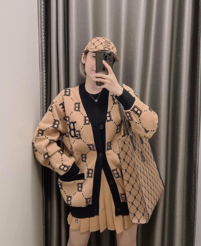 ÁO LEN NỮ CARDIGAN MLB HÀNG TUỒN THU ĐÔNG SẴN( XẢ 150k)