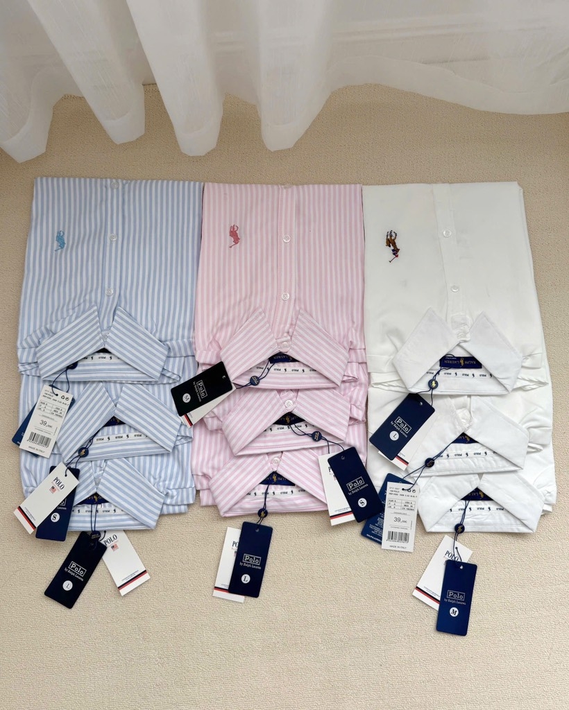 ÁO SƠ MI NỮ CỘC TAY POLO THÊU NGỰA SẴN (SALE 55k)