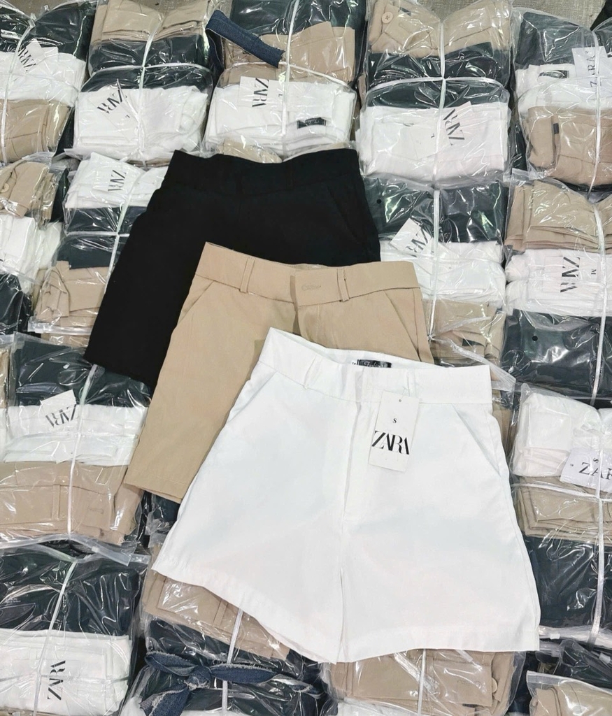 SET 3 QUẦN ĐÙI THÔ ĐEN TRẮNG BE NỮ SẴN (SALE 99k)