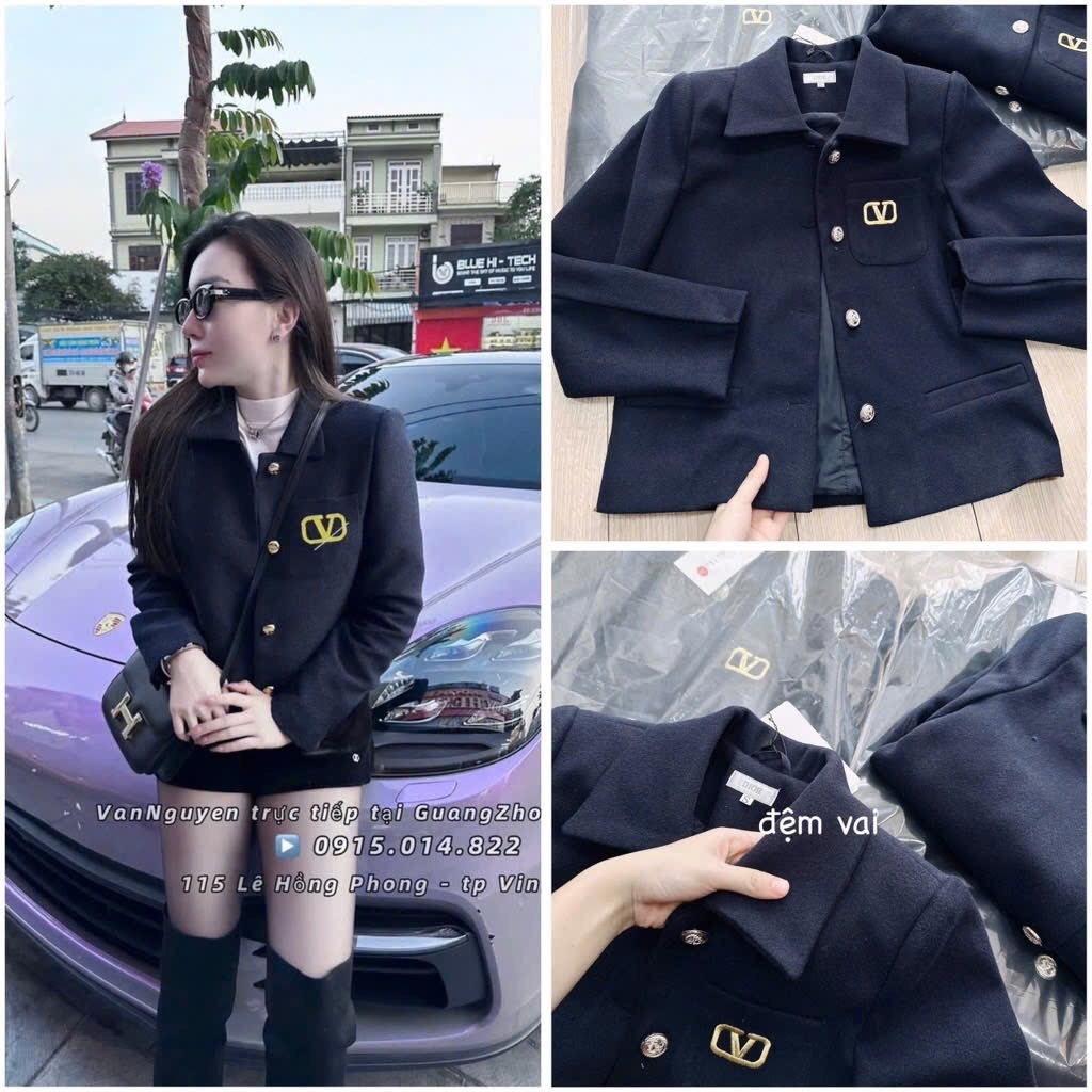 ÁO DẠ CD 2 LỚP CÚC ĐỒNG NỮ THU ĐÔNG