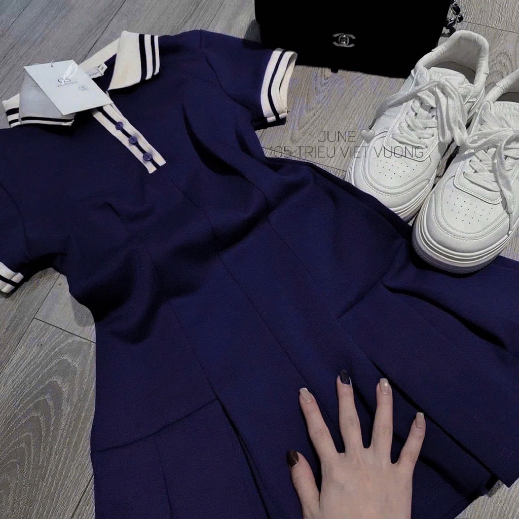 VÁY POLO XANH DƯƠNG NỮ