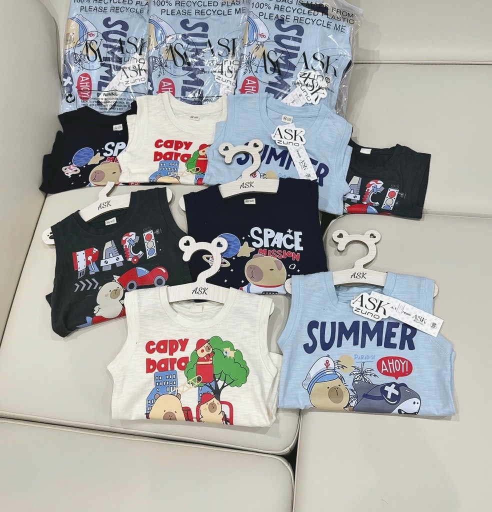 SET 4 ÁO CAPYPARA BÉ TRAI