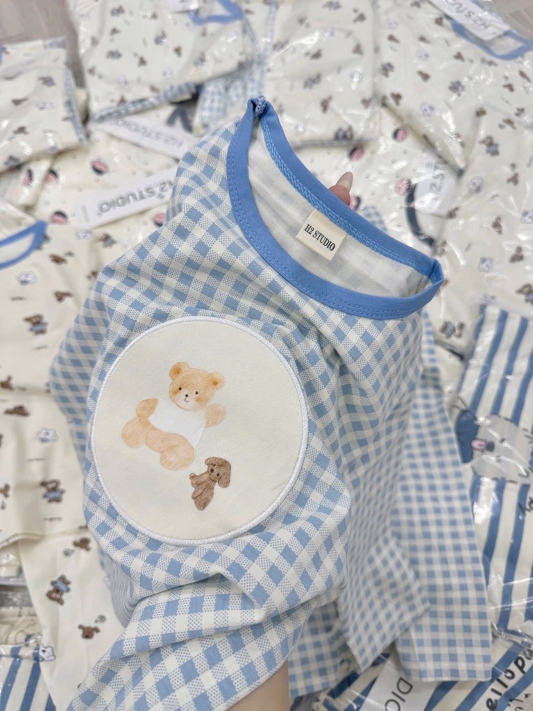 SET 2 BỘ DÀI GẤU XANH BÉ TRAI