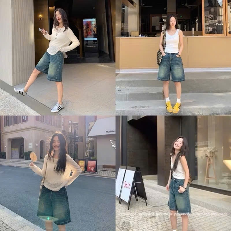 QUẦN NGỐ JEAN NỮ XANH WG