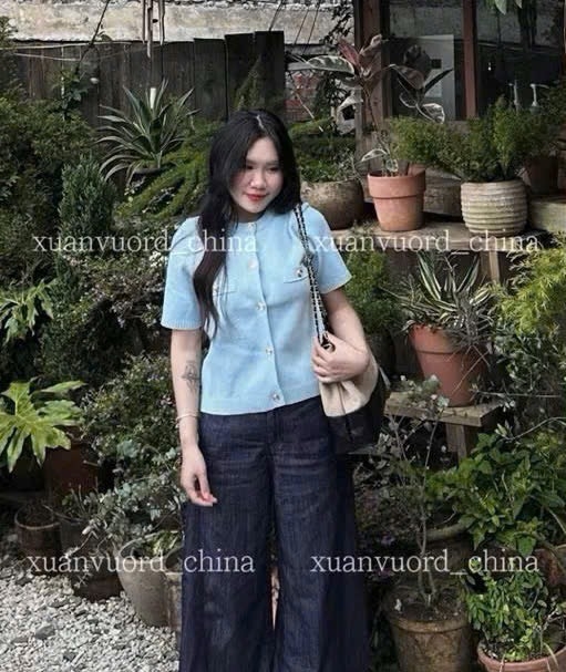 LEN CDG XANH CỘC TAY TÚI GIẢ NỮ THU ĐÔNG