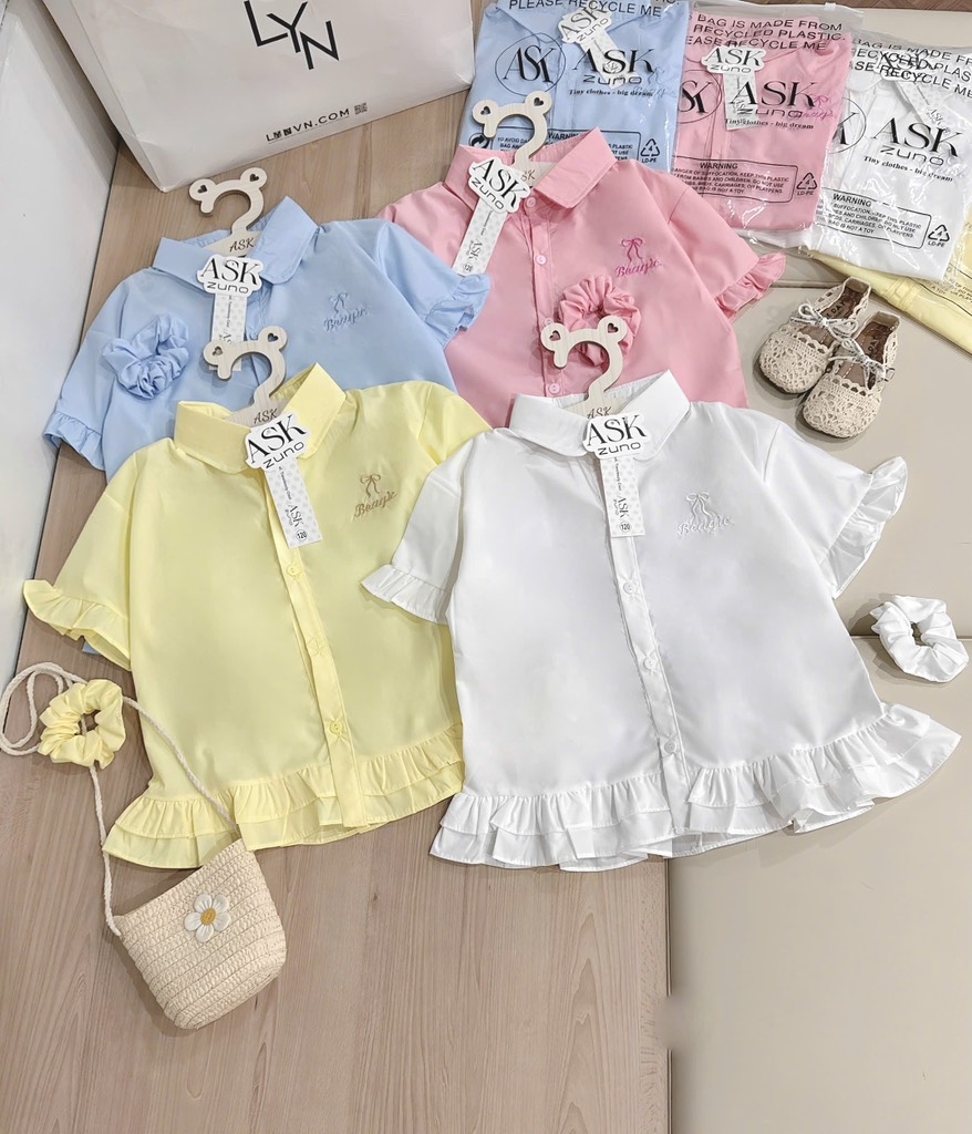ÁO CỘC TAY BÈO BÉ GÁI