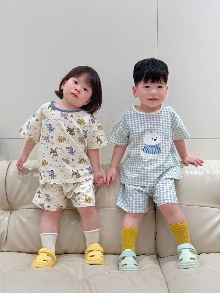 SET 2 BỘ KẺ XANH + BỘ ĐỘNG VẬT BÉ TRAI BÉ GÁI