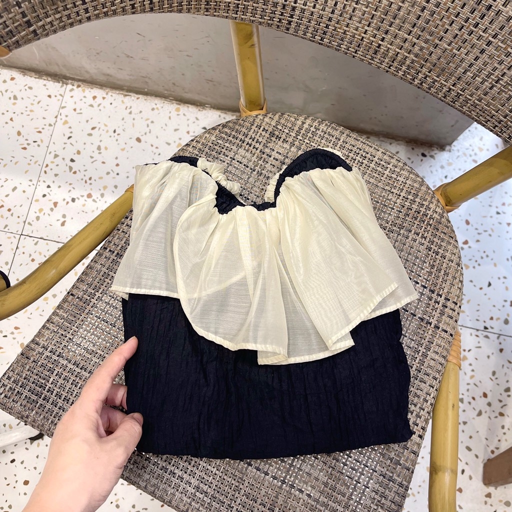 ÁO TƠ TRỄ VAI BÈO SẴN(xả 45k)