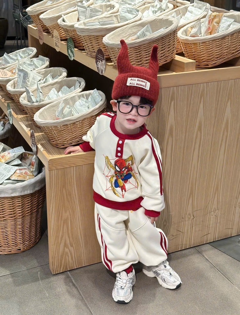 SET BỘ DÀI NỈ SIÊU NHÂN MARVAL 2 MÀU PHỐI BÉ TRAI