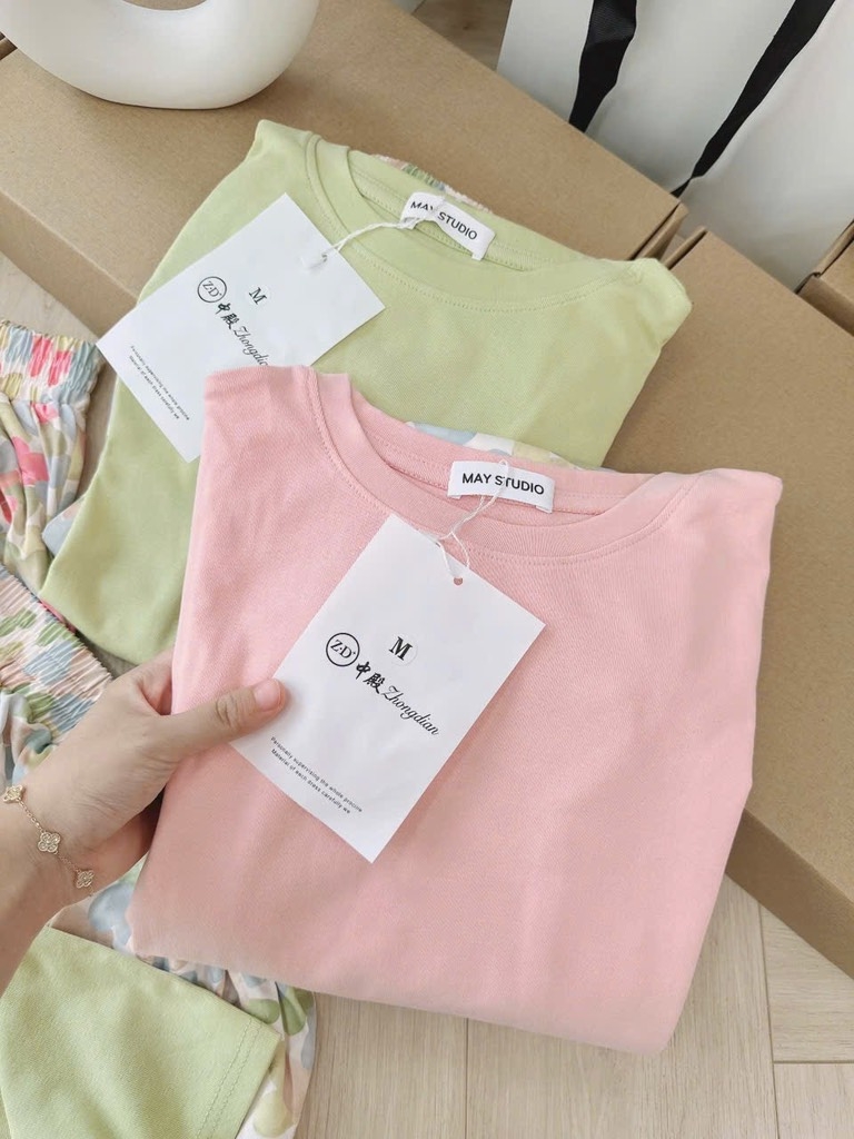 BỘ QUẦN PHỐI REN MIX ÁO DÍP NỮ