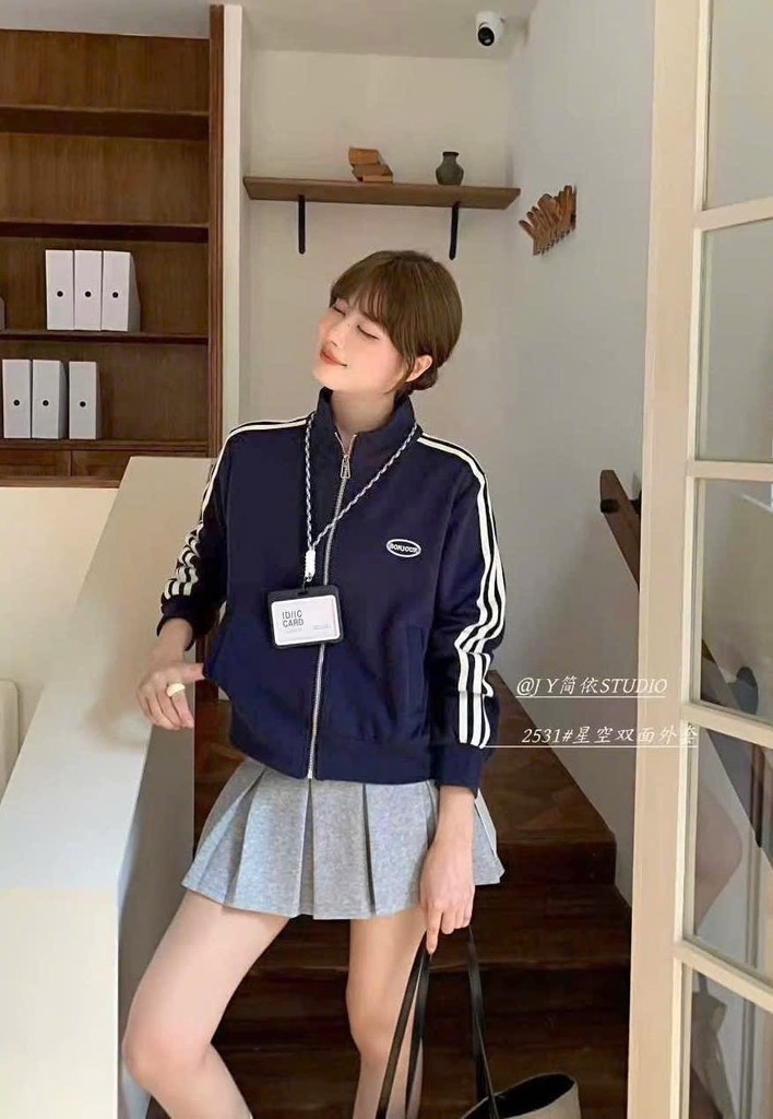 ÁO KHOÁC 2 DA BONJOUR NỮ THU ĐÔNG