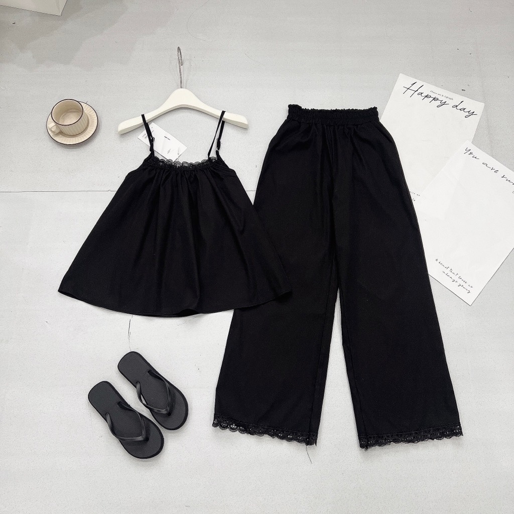 SET ÁO 2S PHỐI REN KÈM QUẦN SUÔNG(XẢ 119k)