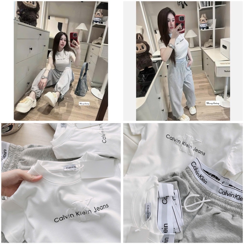 SET THUN CALVIN KEVIN BO GẤU QUẦN SUÔNG NỮ SẴN (SALE 139k)