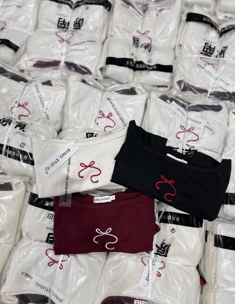 SET 3 ÁO ZIP TRỄ VAI THÊU NƠ