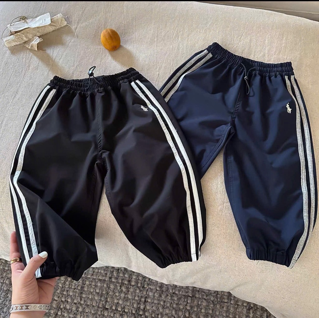 SÉT  3  QUẦN NỈ GIÓ BO GẤU THÊU NGỰA  CHO BÉ SIÊU THOẢI MÁI CHO BÉ VẬN ĐỘNG