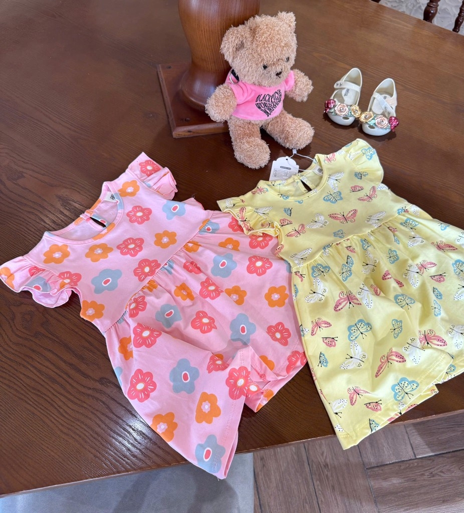 SET 2 VÁY BƯỚM HOA CÁNH TIÊN BÉ GÁI SẴN