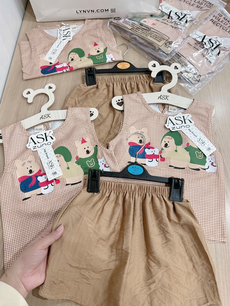 SET BỘ TONE NÂU CHO BÉ TRAI BÉ GÁI SẴN(XẢ 45k)