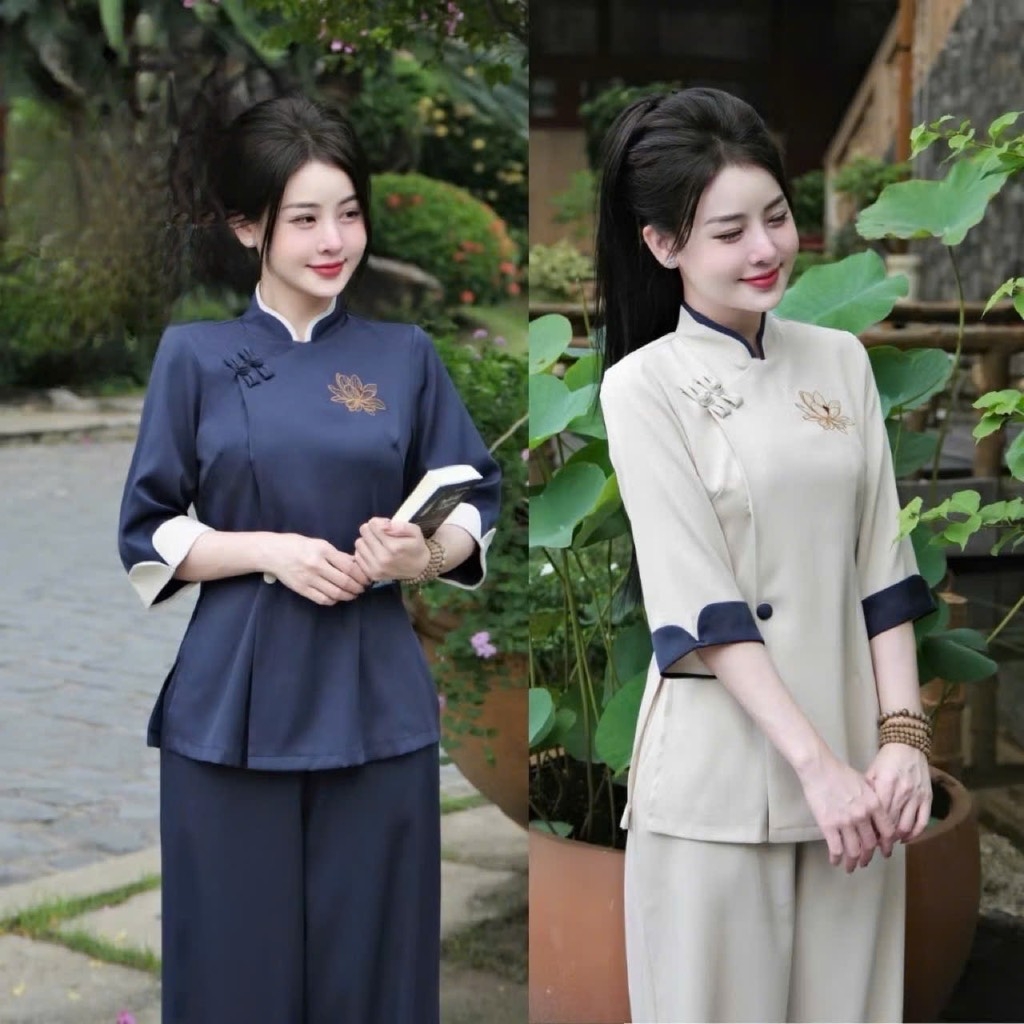 PHÁP PHỤC ĐI CHÙA CỔ TÀU NỮ