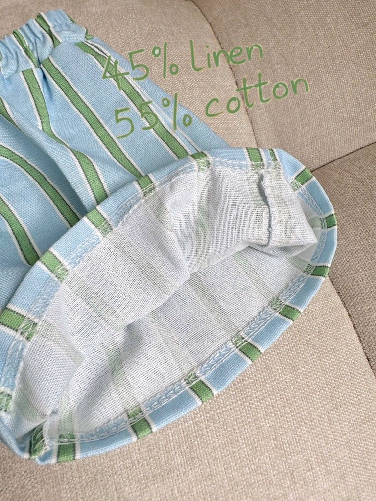 SET BỘ 3 LỖ DAMIANO'S ÁO TRẮNG QUẦN KẺ TONE XANH CHO BÉ TRAI