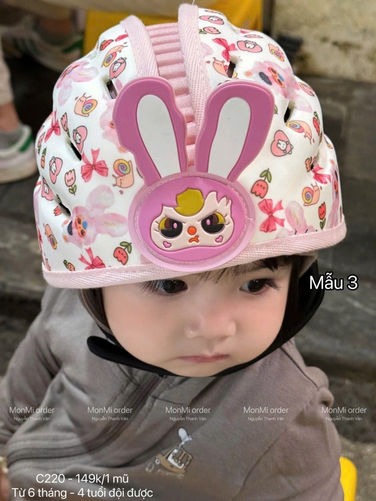 ĐỒ GIA DỤNG - MŨ BẢO HIỂM BÉ TRAI BÉ GÁI (SALE 99k)