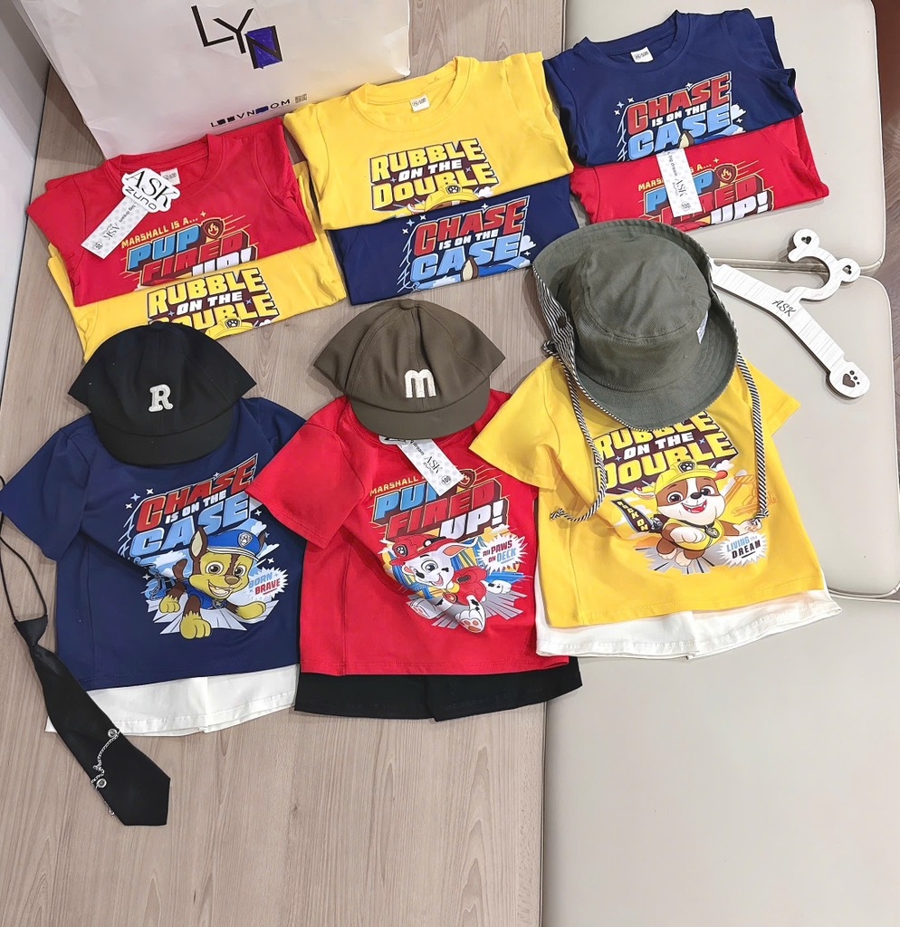 SET 3 BỘ CHÚ CHÓ CỨU HỘ BÉ TRAI