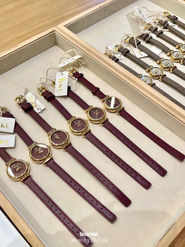 PHỤ KIỆN - ĐỒNG HỒ EIKE ĐỎ KAKI NỮ