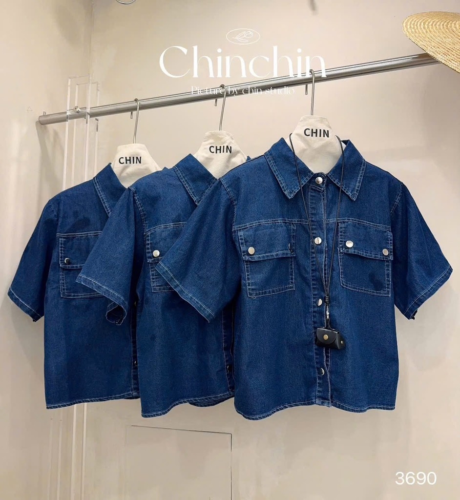 ÁO BÒ DÁNG CROP NỮ SẴN