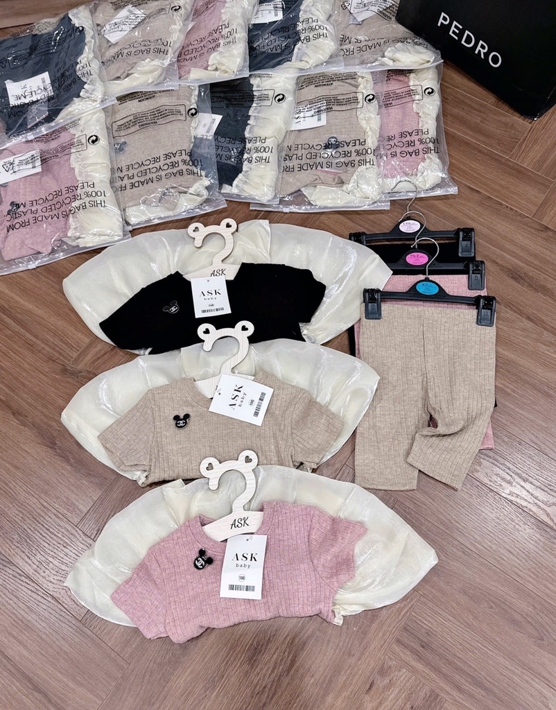 SET BỘ PHỐI BÈO BỒNG BÍ BÉ GÁI SẴN (SALE 75k)