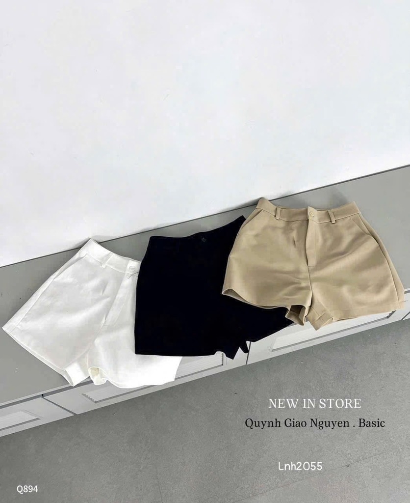 SET 3 QUẦN ĐÙI THÔ ĐEN TRẮNG BE NỮ SẴN (SALE 99k)