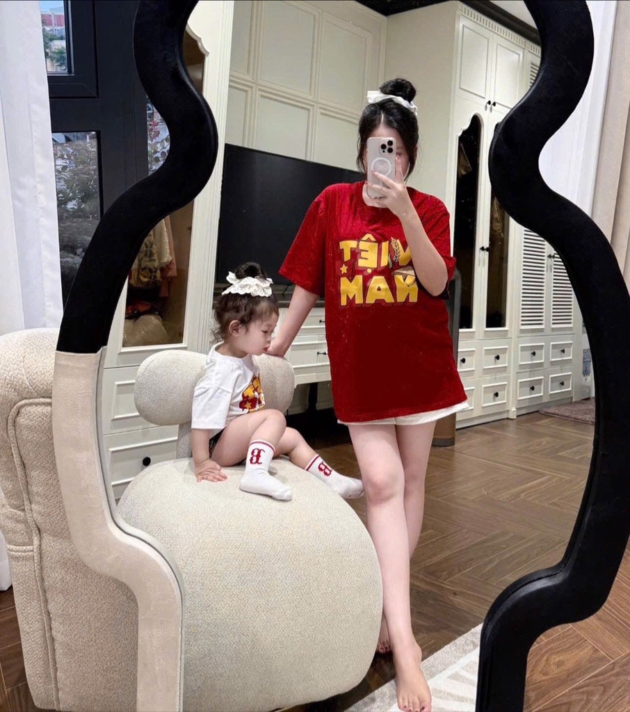 ÁO VIỆT NAM GIA ĐÌNH 2 MÀU