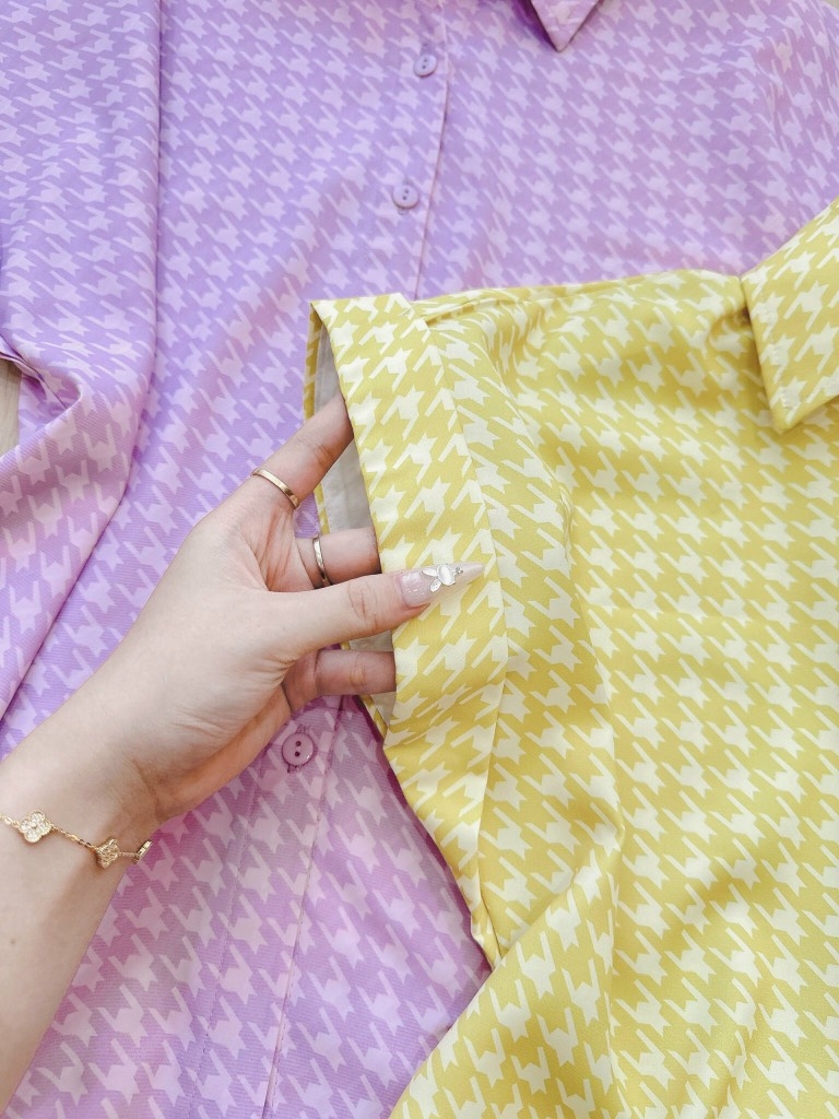 ÁO SƠ MI GU TAY LV DÍC DẮC NỮ SẴN( xả 79k )
