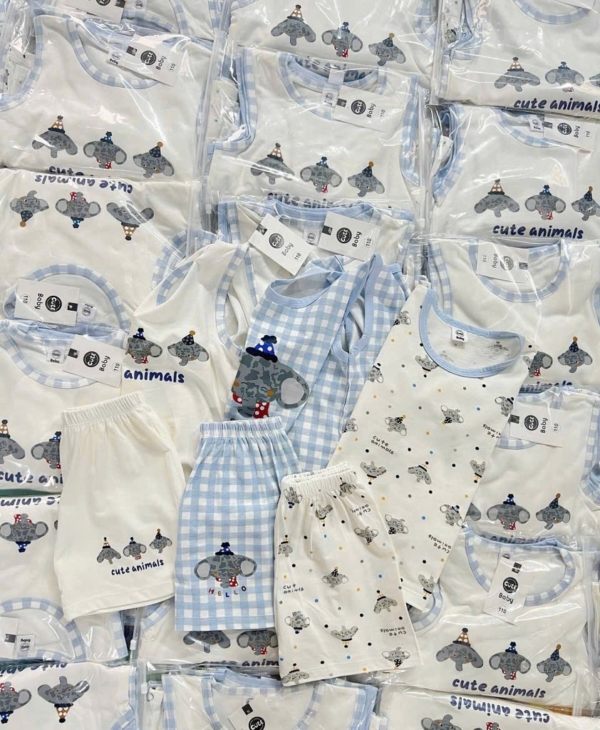 SET 3 BỘ ANIMALS BÉ TRAI BÉ GÁI SẴN ( SALE 99k)